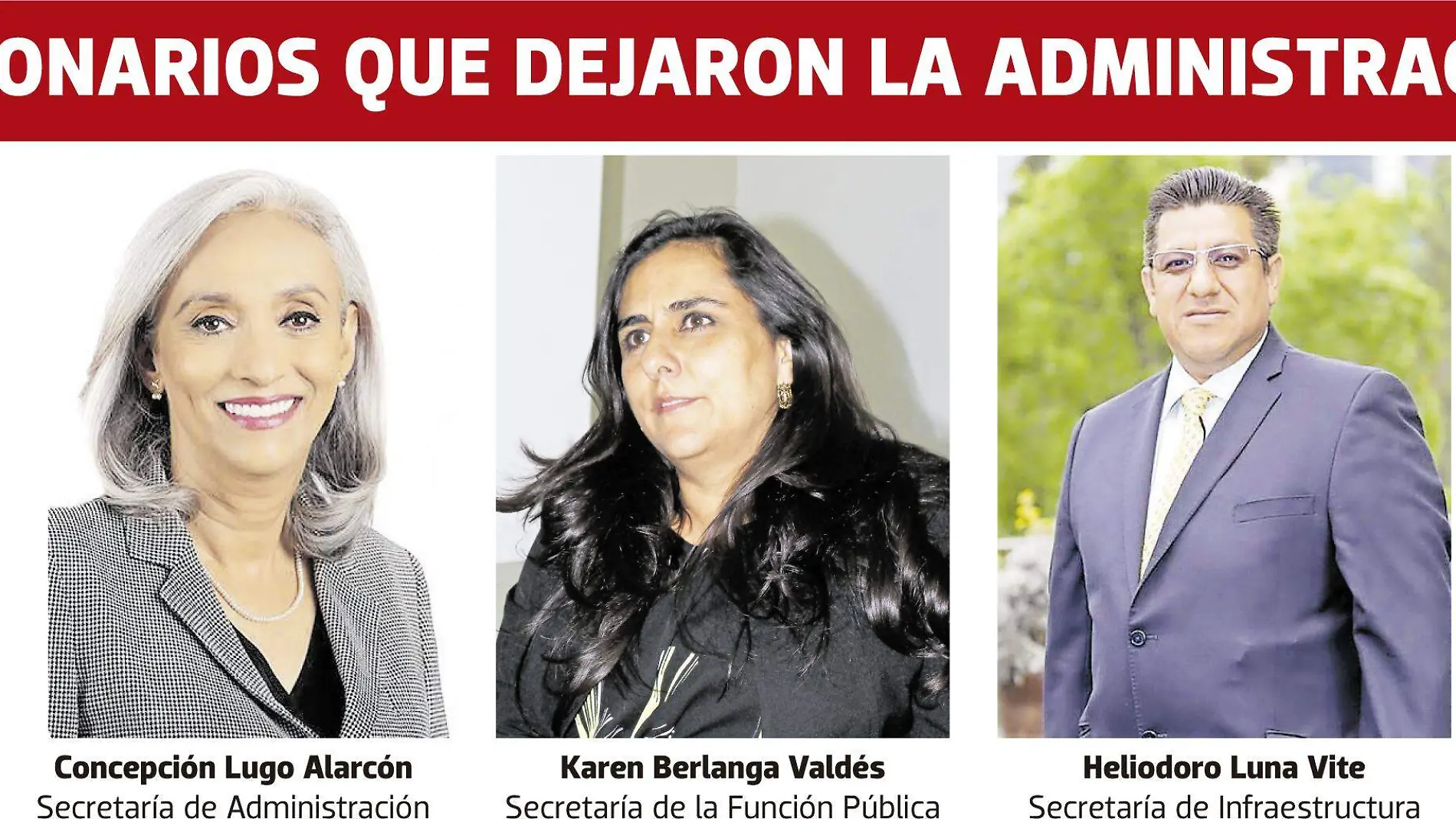 Funcionarios que dejaron